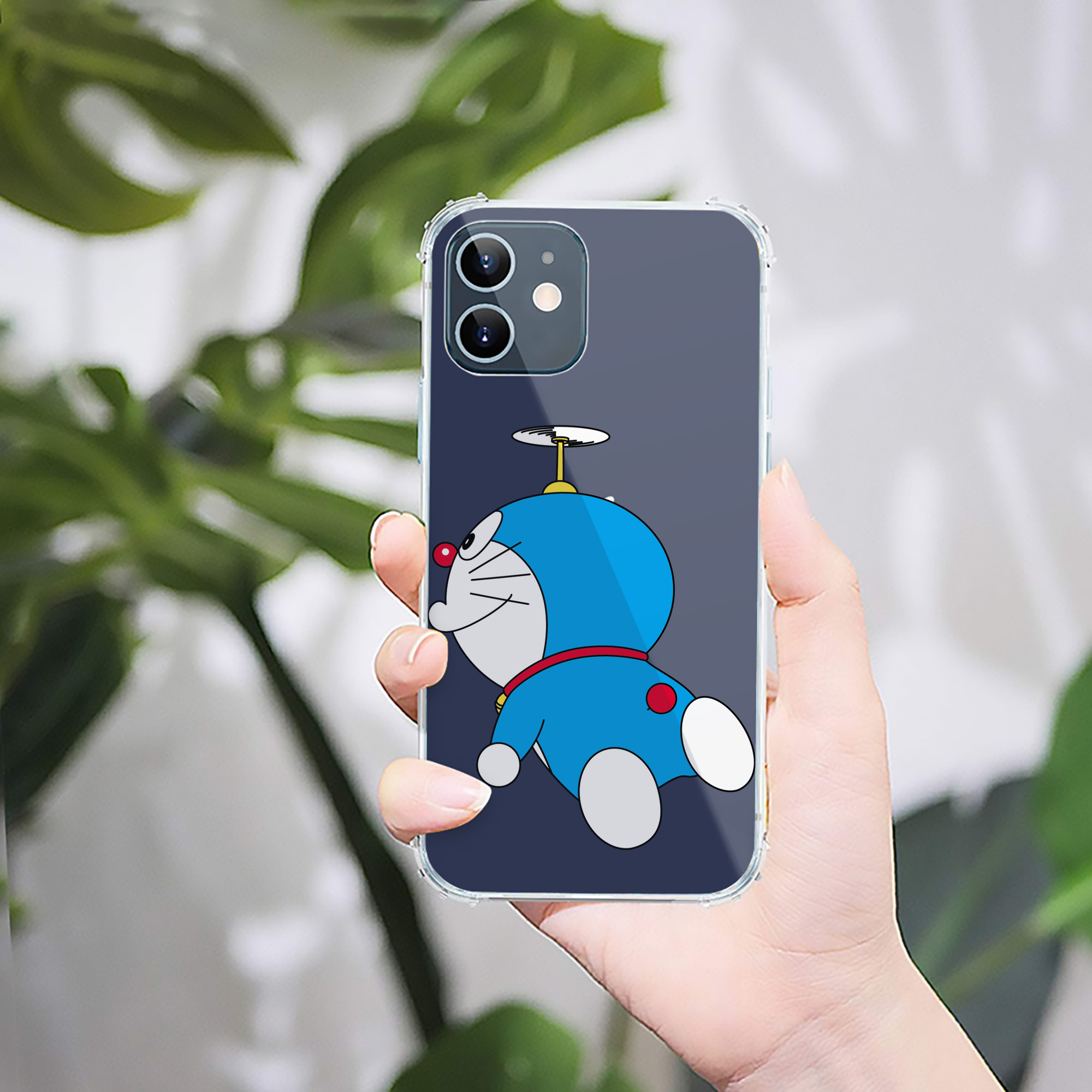 （画像用） ドラえもん Doraemon 【iPhone 12シリーズ対応】透明スマホケース（クリアソフトケース）